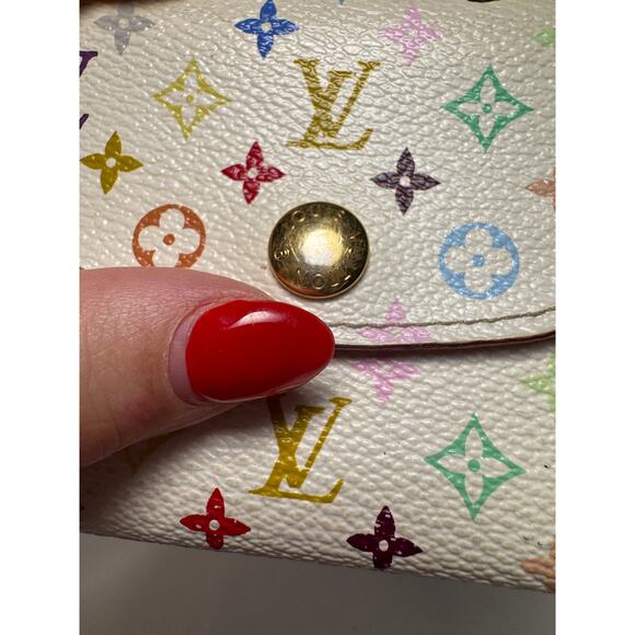 SOLD Louis Vuitton Multicolor Monogram Rosalie Coin Purse (Murakami Collection) - Picture 10 of 13